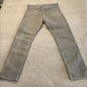 Vgt Ralph Lauren Double RL RRL Jeans Mens 33x32 Japan Woven Brown Zip Fly Slim